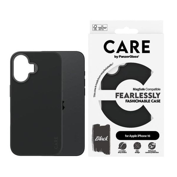 CARE Back Cover Fashion iPhone 16 Schwarz
