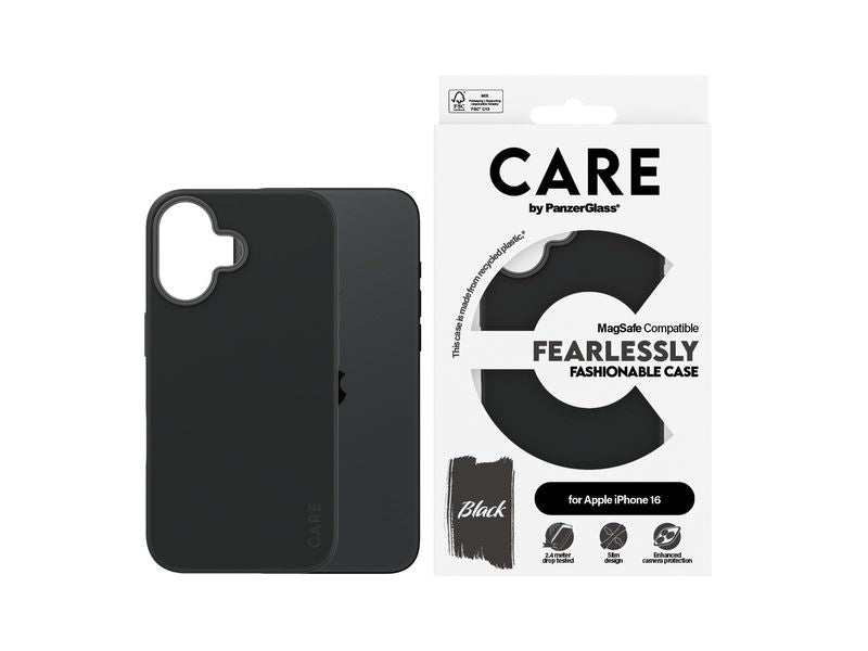 CARE Back Cover Fashion iPhone 16 Schwarz