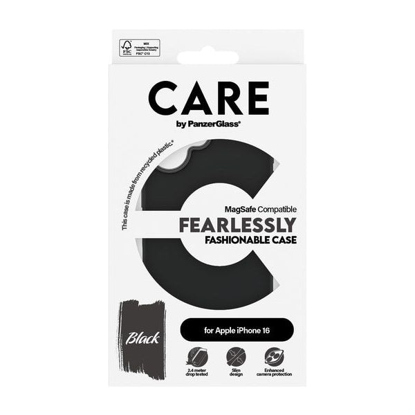 CARE Back Cover Fashion iPhone 16 Schwarz
