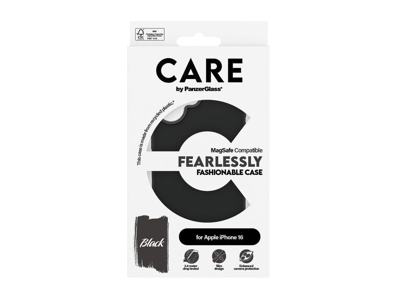 CARE Back Cover Fashion iPhone 16 Schwarz