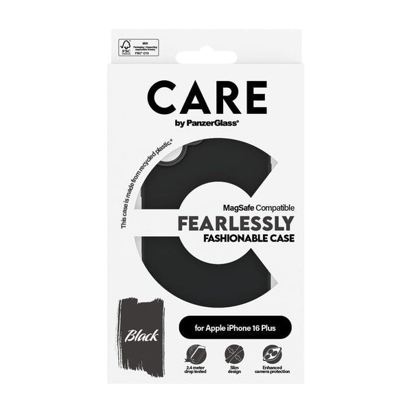CARE Back Cover Fashion iPhone 16 Plus Schwarz