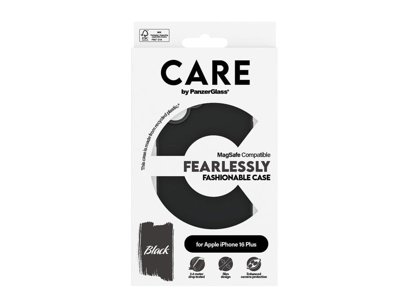 CARE Back Cover Fashion iPhone 16 Plus Schwarz