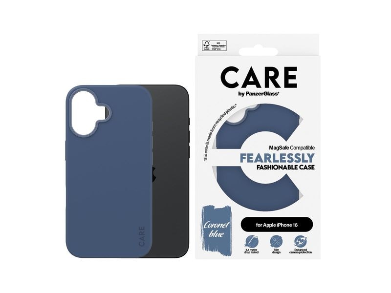 CARE Back Cover Fashion iPhone 16 Blau