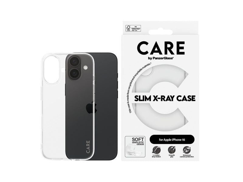 CARE Back Cover Fashion X-Ray Soft Basic iPhone 16 Transparent