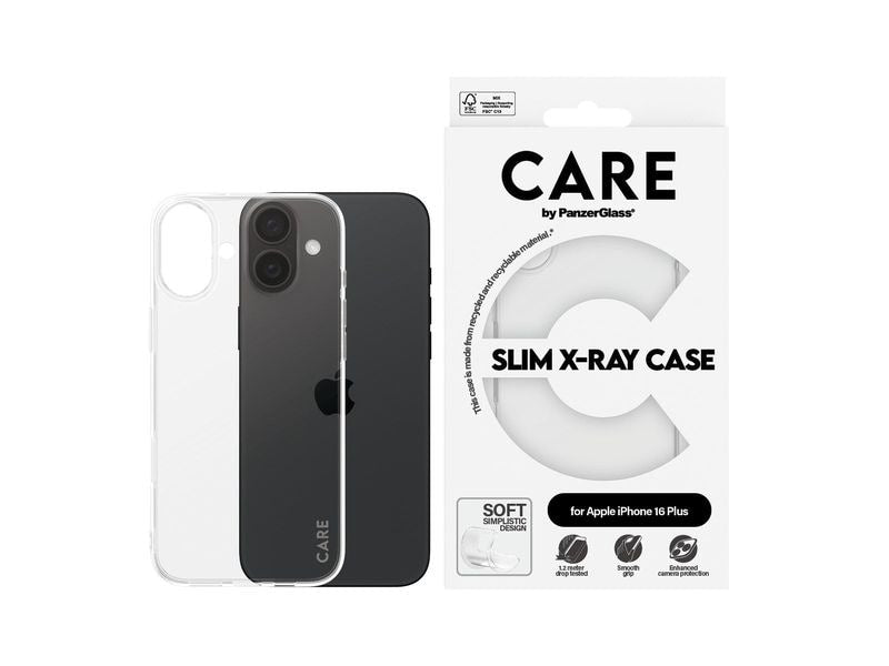 CARE Back Cover Fashion X-Ray Soft Basic iPhone 16 Transparent