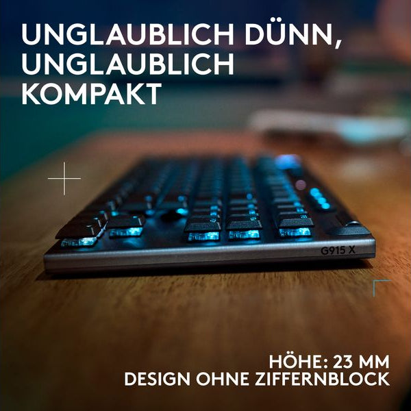 Logitech Gaming-Tastatur G915 X Lightspeed TKL GL Tactile