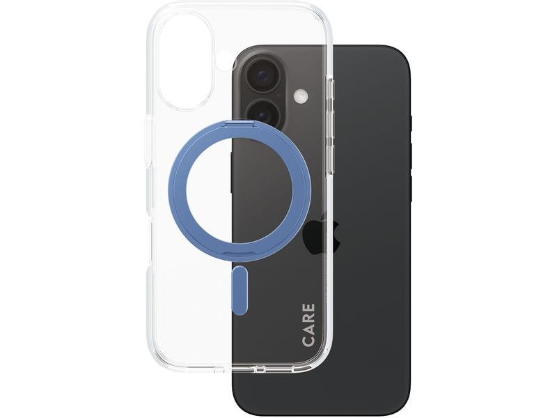 CARE Back Cover Feature Kickstand iPhone 16 Blau