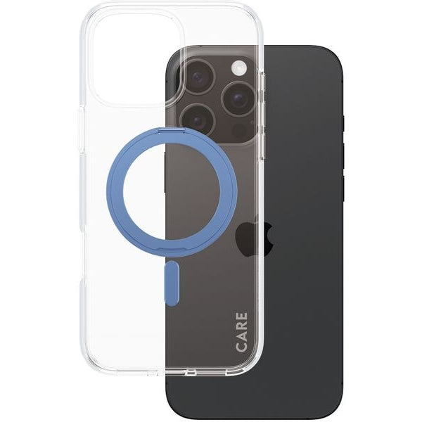CARE Back Cover Feature Kickstand iPhone 16 Pro Max Blau