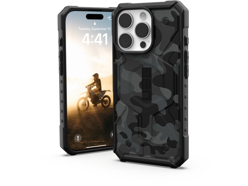 UAG Back Cover Pathfinder SE Mag iPhone 16 Pro Midnight Camo