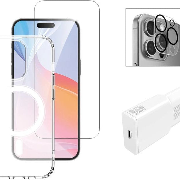 4smarts Back Cover 3in1 Premium Starter Set iPhone 16 Pro