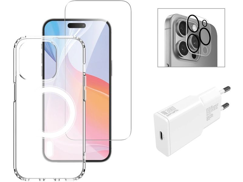 4smarts Back Cover 3in1 Premium Starter Set iPhone 16 Pro Max