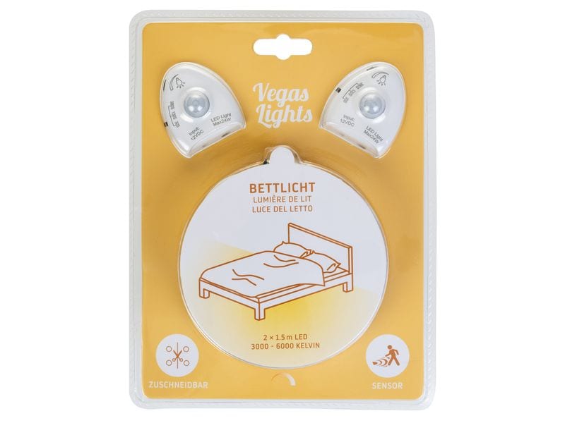 Vegas Lights LED-Streifen Bettbeleuchtung, 2er Set