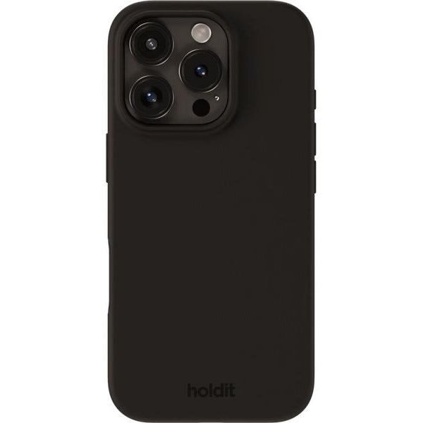 Holdit Back Cover Silicone iPhone 16 Pro Max Schwarz