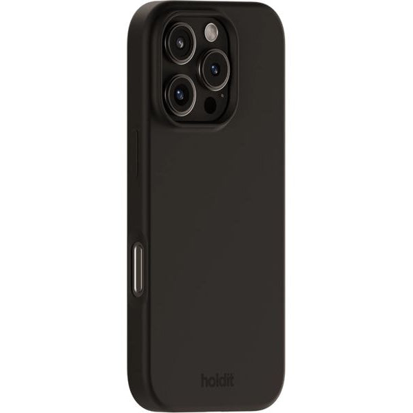 Holdit Back Cover Silicone iPhone 16 Pro Schwarz