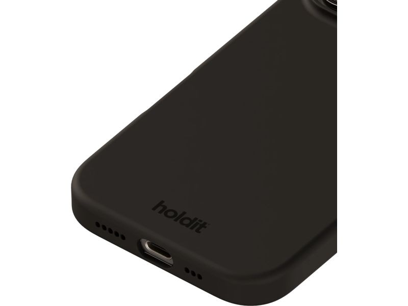 Holdit Back Cover Silicone iPhone 16 Pro Schwarz