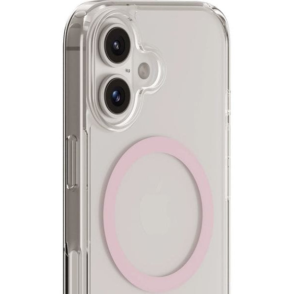 Holdit Back Cover MagSafe iPhone 16 Pink/Transparent