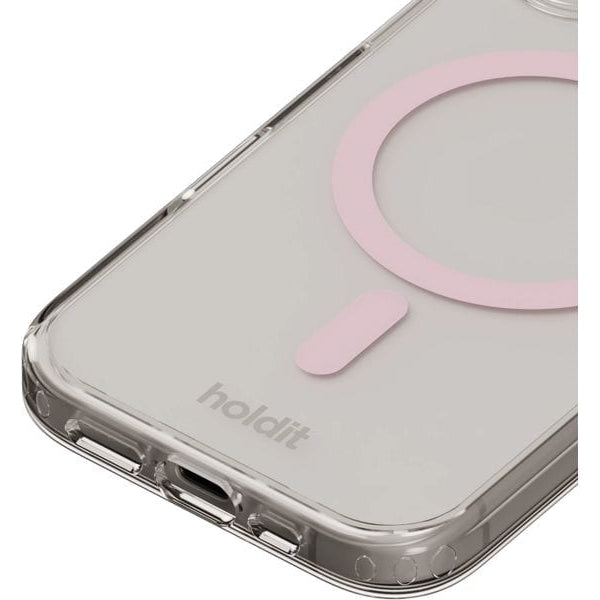 Holdit Back Cover MagSafe iPhone 16 Pink/Transparent