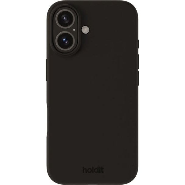 Holdit Back Cover Silicone iPhone 16 Plus Schwarz