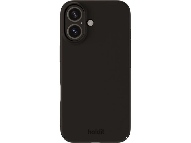 Holdit Back Cover Silicone iPhone 16 Schwarz