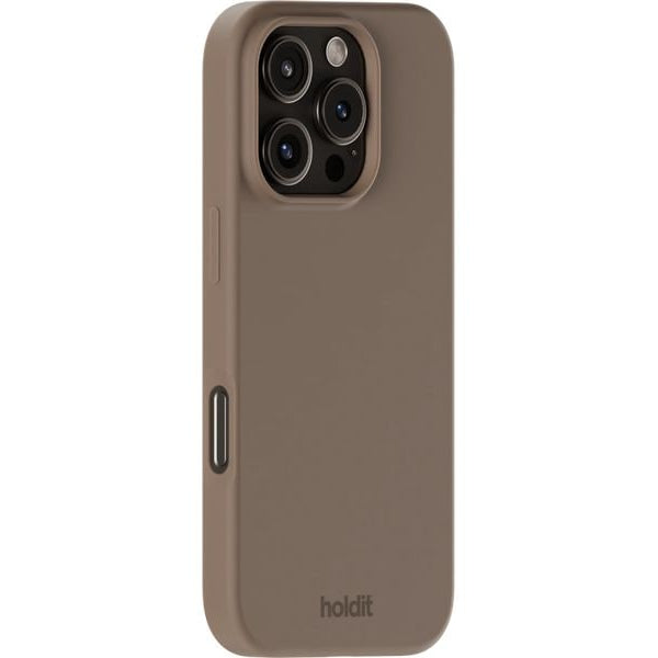 Holdit Back Cover Silicone iPhone 16 Pro Braun