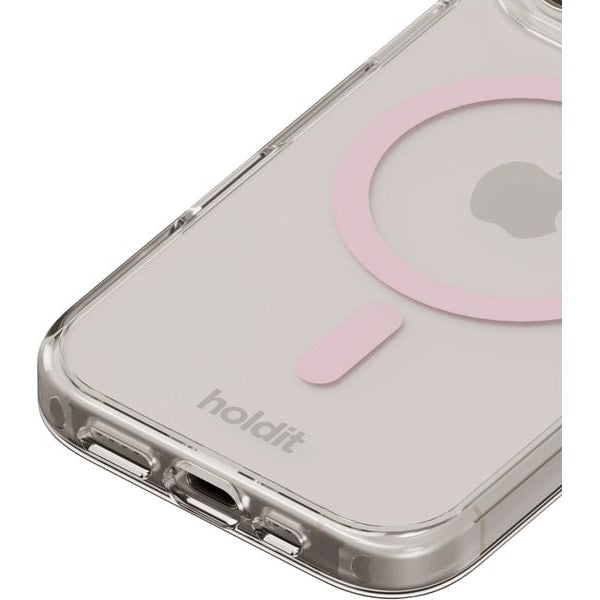 Holdit Back Cover MagSafe iPhone 16 Pro Max Pink/Transparent