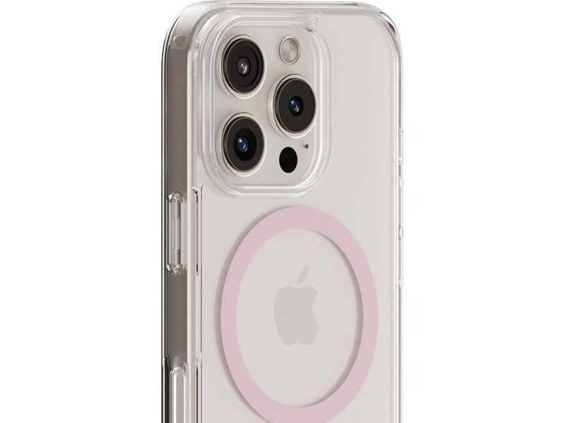 Holdit Back Cover MagSafe iPhone 16 Pro Max Pink/Transparent