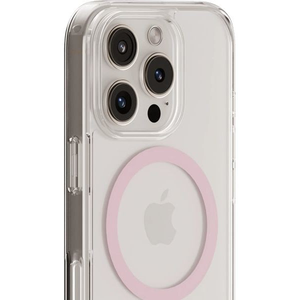 Holdit Back Cover MagSafe iPhone 16 Pro Pink/Transparent