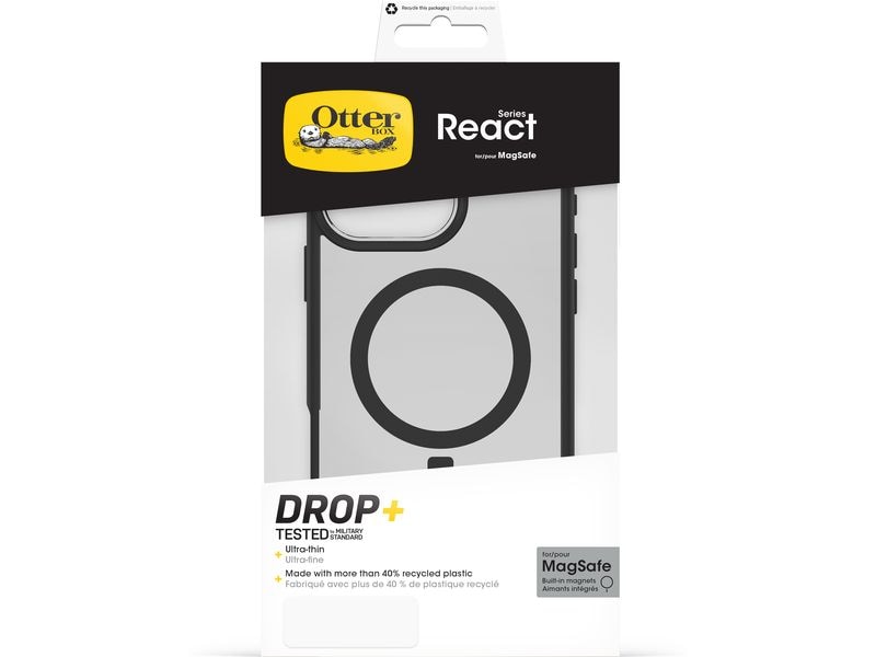 Otterbox Back Cover React iPhone 16 Pro Max Schwarz/Transparent
