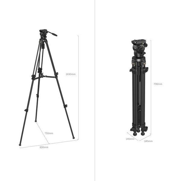 Smallrig Leichtes Videostativ-Kit AD-50 aus Kohlefaser