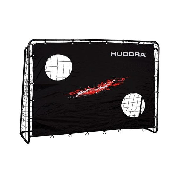 Hudora Fussballtor Trainer mit Torwand 213 x 153 x 76 cm