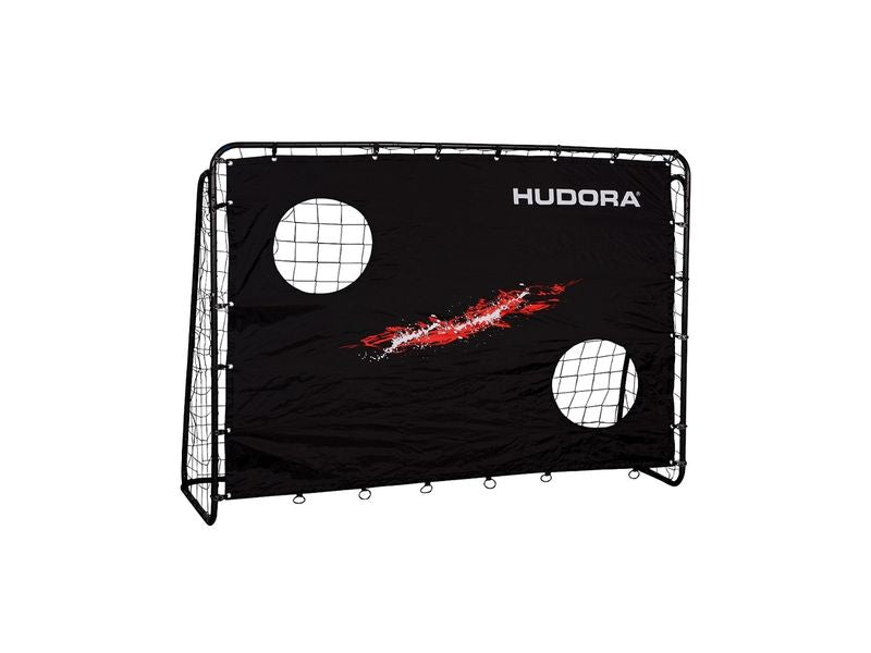 Hudora Fussballtor Trainer mit Torwand 213 x 153 x 76 cm