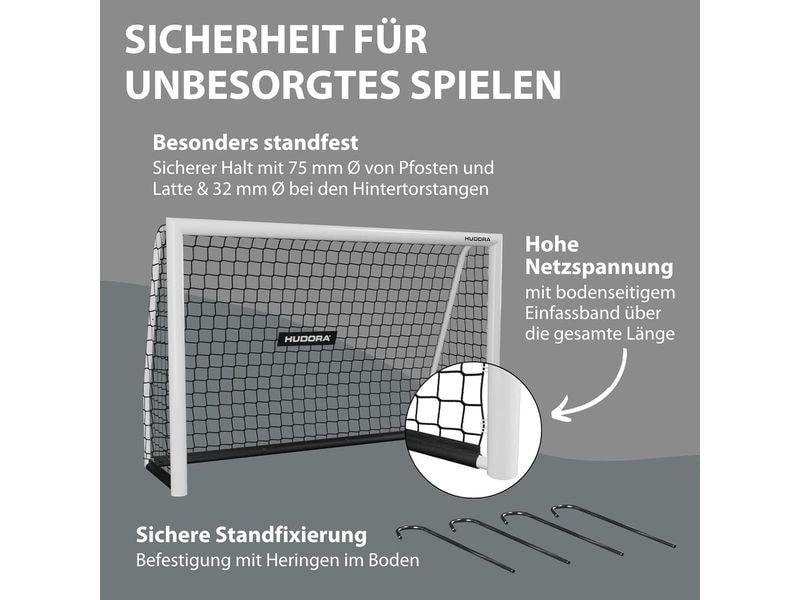 Hudora Fussballtor Advanced 120 120 x 80 x 60 cm