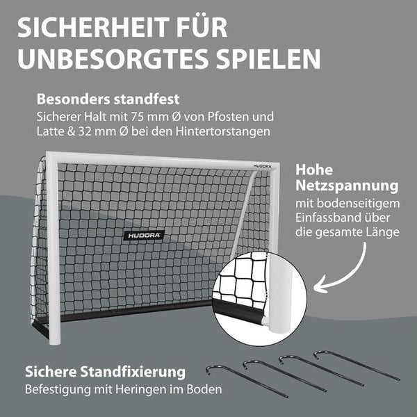 Hudora Fussballtor Advanced 120 120 x 80 x 60 cm