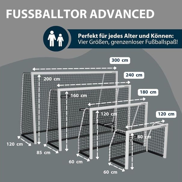 Hudora Fussballtor Advanced 120 120 x 80 x 60 cm