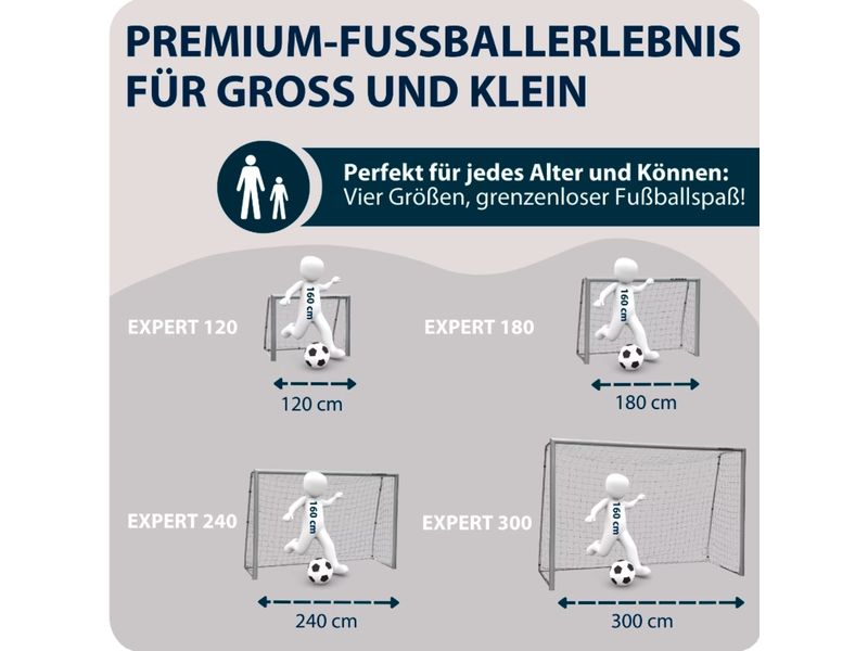 Hudora Fussballtor Expert 120 120 x 80 x 60 cm