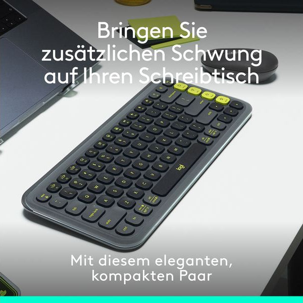 Logitech Tastatur-Maus-Set POP Icon Combo Graphite