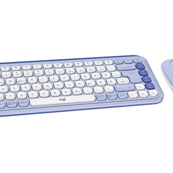 Logitech Tastatur-Maus-Set POP Icon Combo Lilac