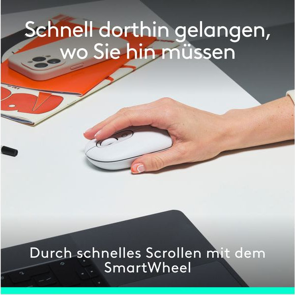 Logitech Tastatur-Maus-Set POP Icon Combo Off-white