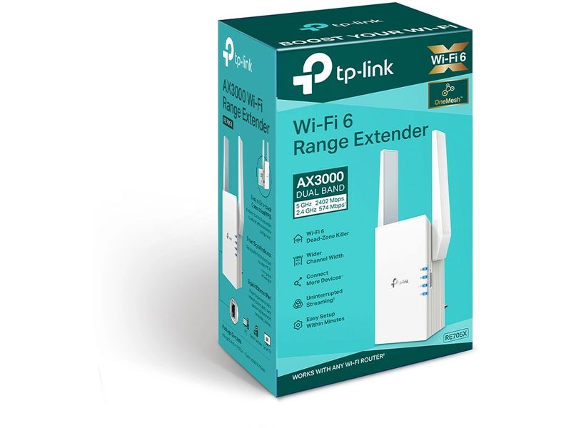 TP-Link WLAN-Mesh-Repeater RE705X Wi-Fi 6