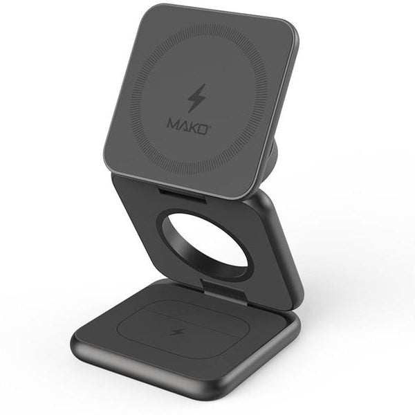 Mako Magnetic Wireless Charger Fold 3-in-1 Apple