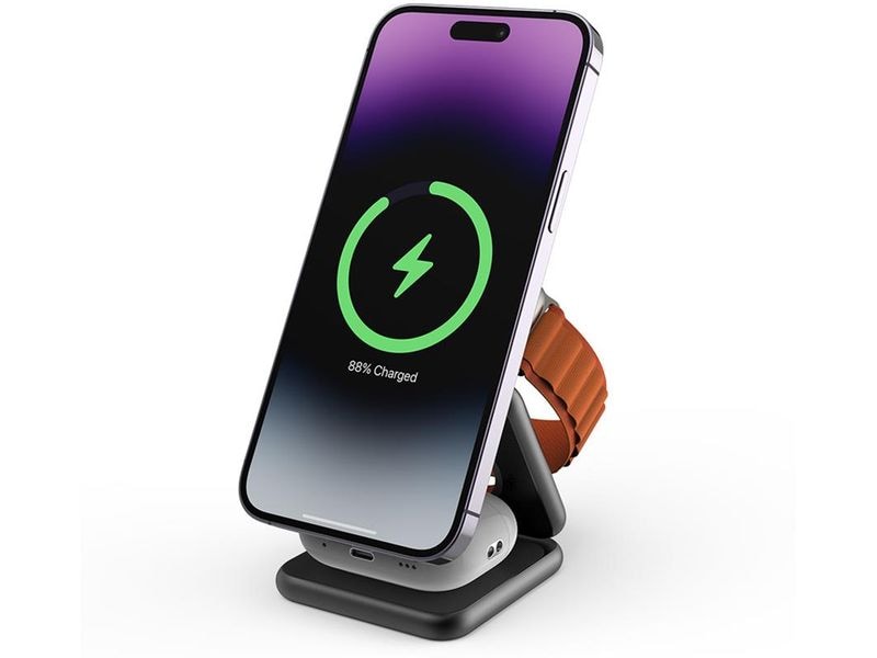 Mako Magnetic Wireless Charger Fold 3-in-1 Apple