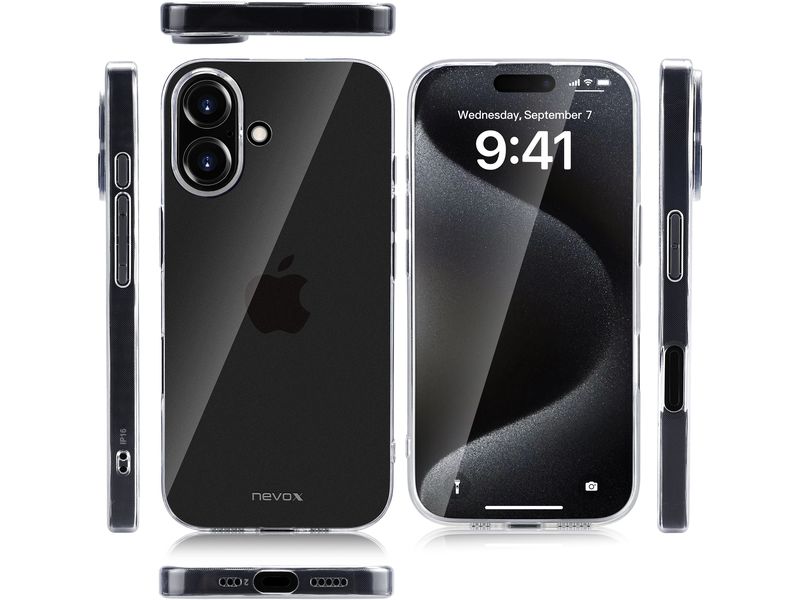 Nevox Back Cover StyleShell Flex iPhone 16 Plus Transparent