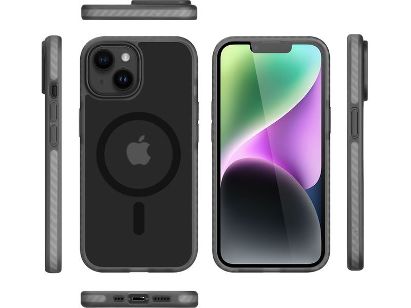 Nevox Back Cover StyleShell Invisio MagSafe iPhone 16 Schwarz