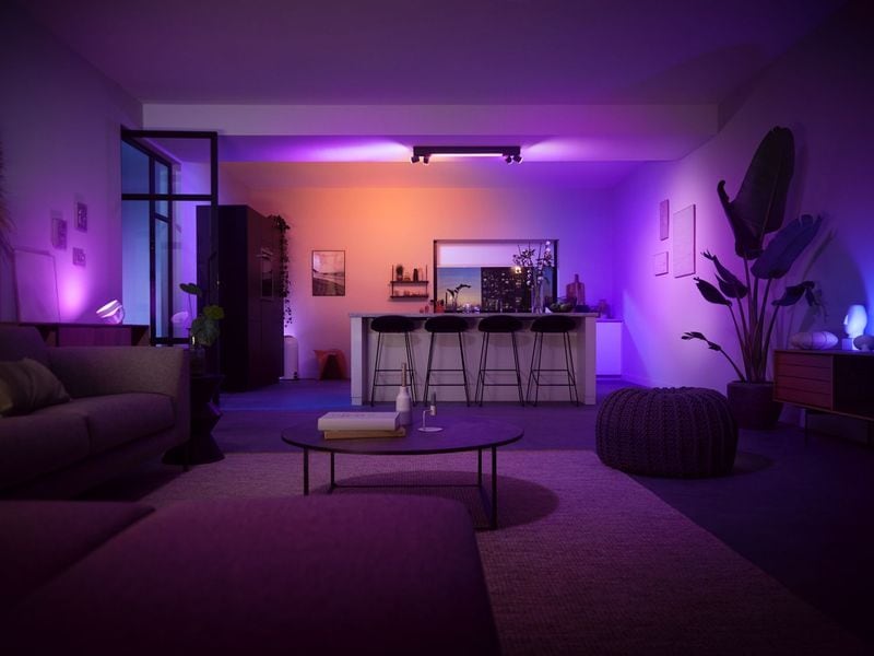 Philips Hue White & Color Ambiance Centris 4-Deckenspot Schwarz