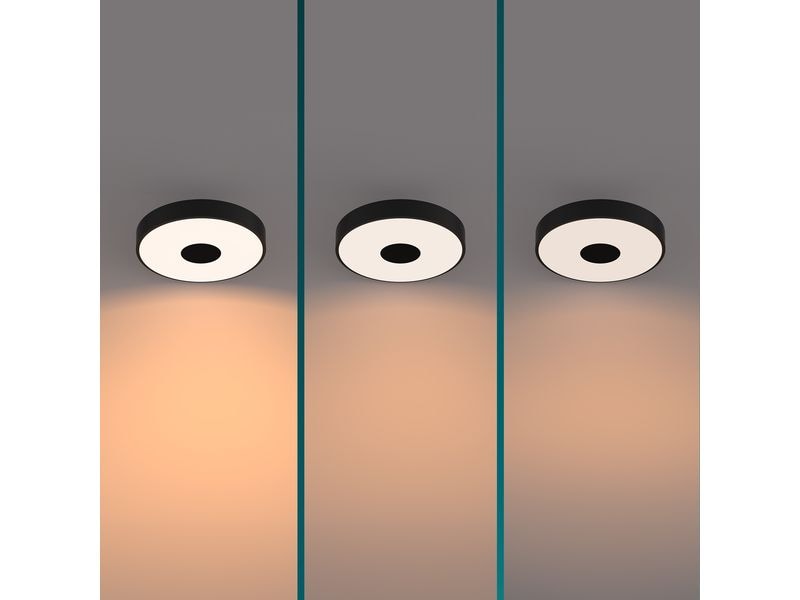 Philips Deckenleuchte Coiner SceneSwitch 2700K, 2700 Lm, Schwarz