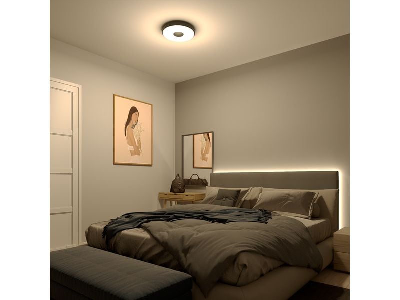 Philips Deckenleuchte Coiner SceneSwitch 2700K, 2700 Lm, Schwarz