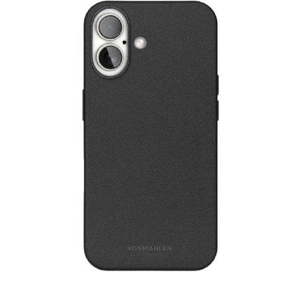 Vonmählen Back Cover Like Leather iPhone 16 Schwarz