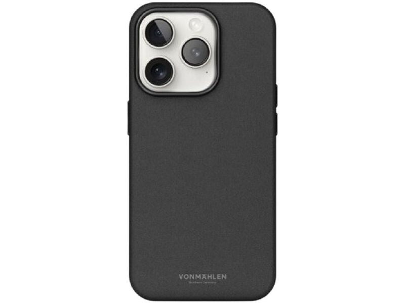 Vonmählen Back Cover Like Leather iPhone 16 Pro Schwarz