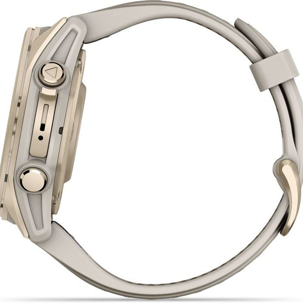 GARMIN Sportuhr Fenix 8 AMOLED Sapphire, 43 mm Beige