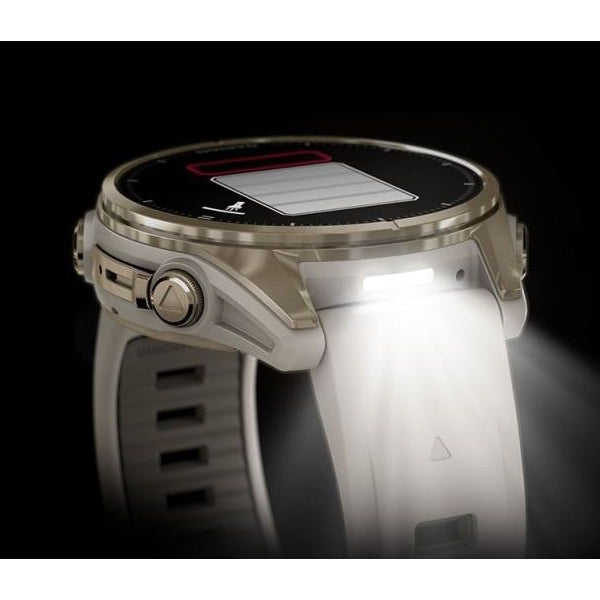 GARMIN Sportuhr Fenix 8 AMOLED Sapphire, 43 mm Beige